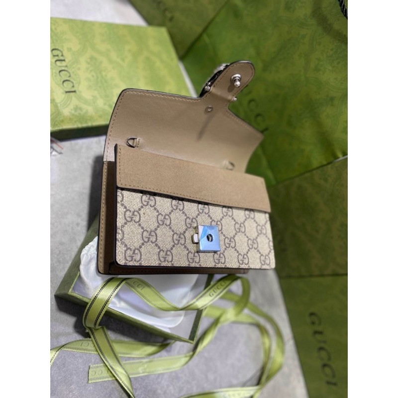 Túi Gucci Dionysus fullbox lót da lộn logo khắc đẹp mê