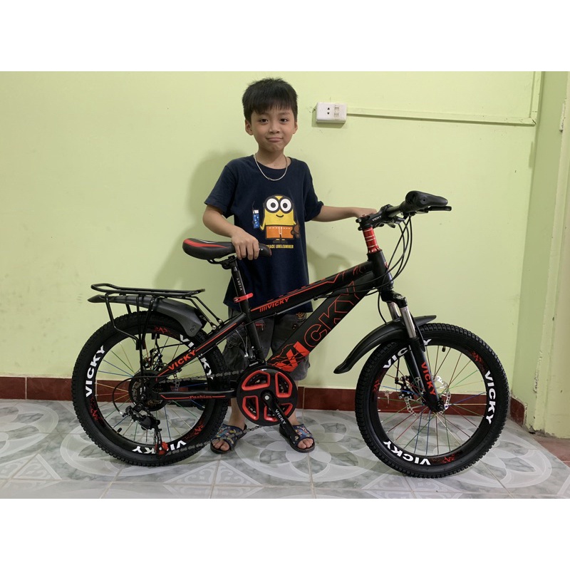 XE ĐẠP ĐỊA HÌNH VICKY bánh 18-20-22 Cho học sinh cấp 1