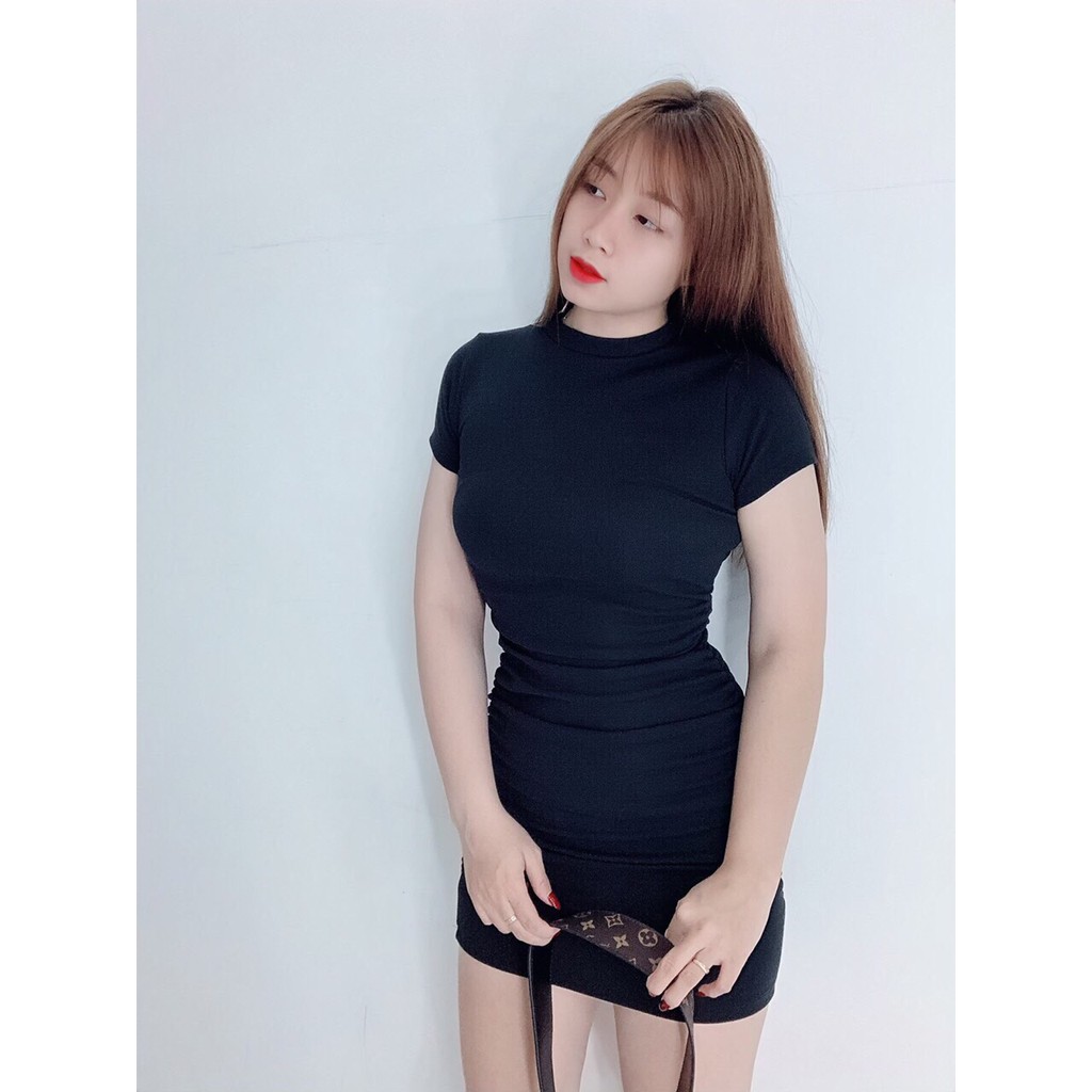 hot hit siêu phẩm đầm body nhún sườn sexy tôn dáng | BigBuy360 - bigbuy360.vn