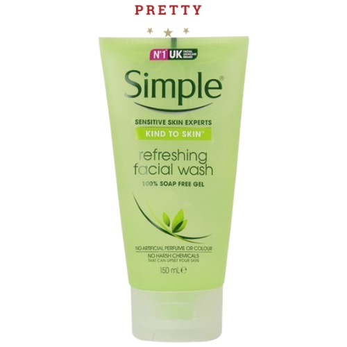 Sữa Rửa Mặt Simple 🚛[FREESHIP]🚛 Gel Kind To Skin Chăm Sóc Cho Da Nhạy Cảm 150ml | BigBuy360 - bigbuy360.vn