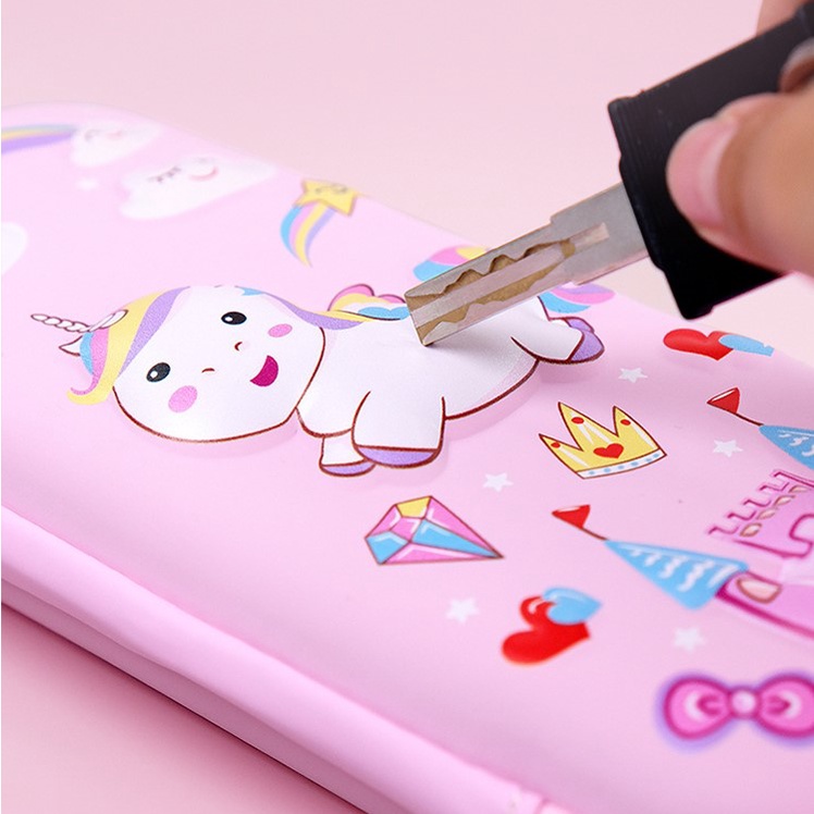 Hộp Bút EVA 2022 Hình Kỳ Lân 3D Đa Năng Cho Bé