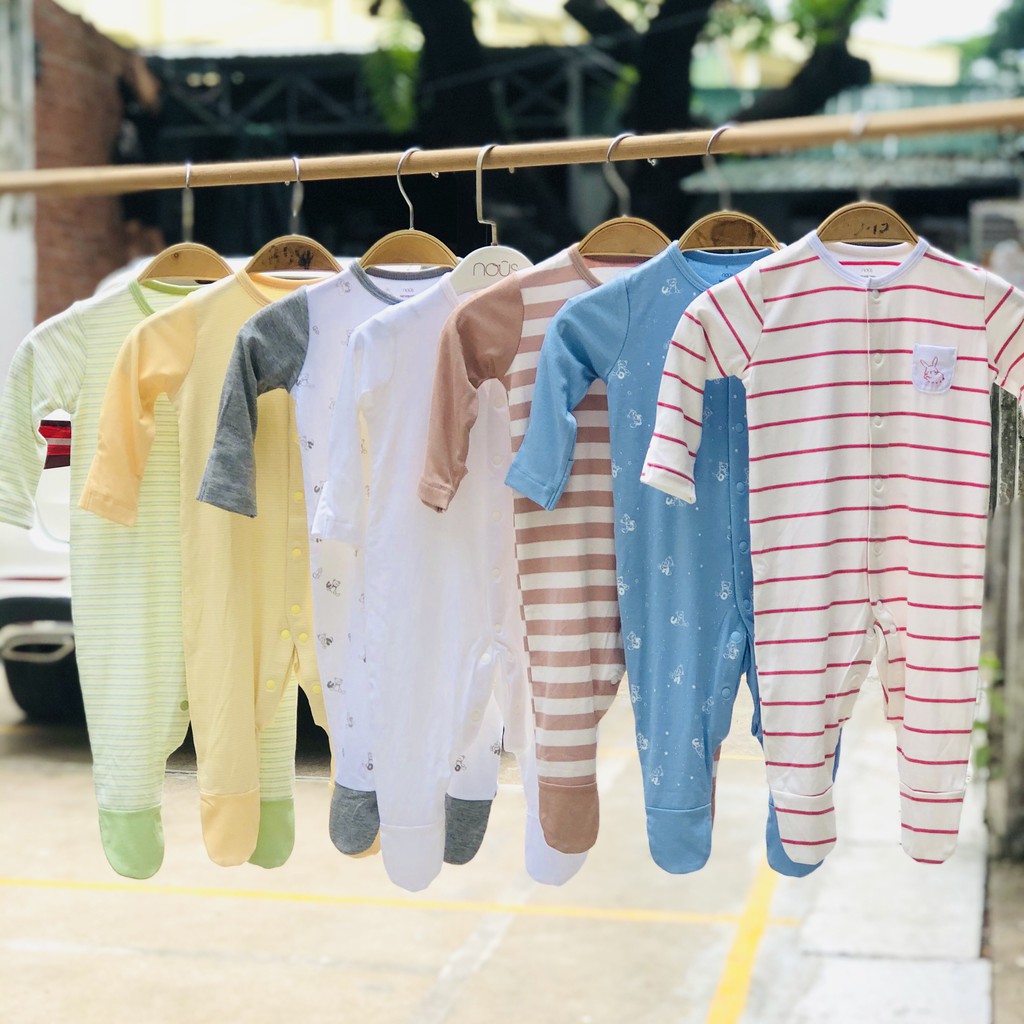 Set Quần Áo Sơ Sinh Nous Bodysuit Newborn họa tiết