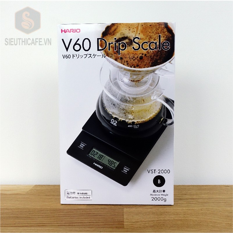 CÂN ĐIỆN TỬ HARIO SCALE V60 VST-2000B – ĐEN