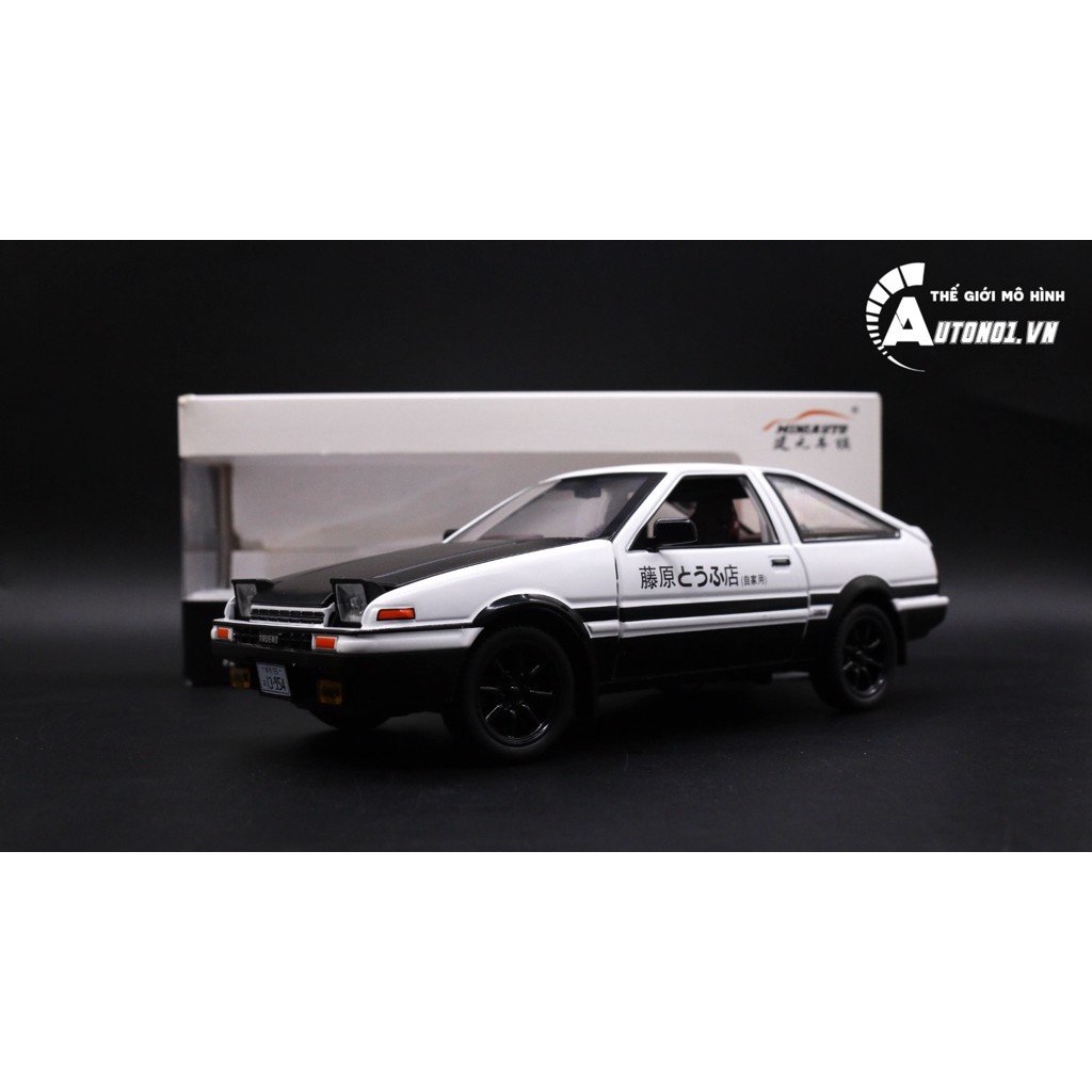 MÔ HÌNH TOYOTA AE86 BLACK WHITE 1:20 MINIAUTO 7766