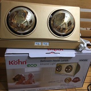 Đèn sưởi nhà tắm Kohn KN02G 2 bóng