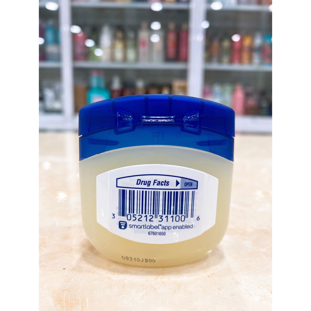 (49g) Sáp Dưỡng Ẩm Vaseline 100% White Petrolatum Original Healing Jelly USA