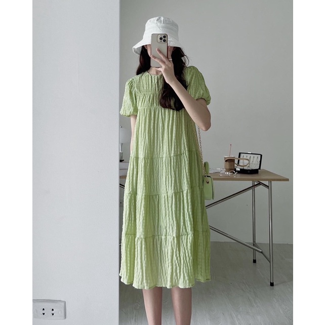 Váy babydoll tay phồng 2 lớp