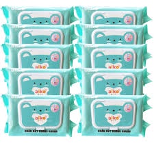 KHĂN GIẤY ƯỚT KHÁNG KHUẨN AIKO 100 TỜ