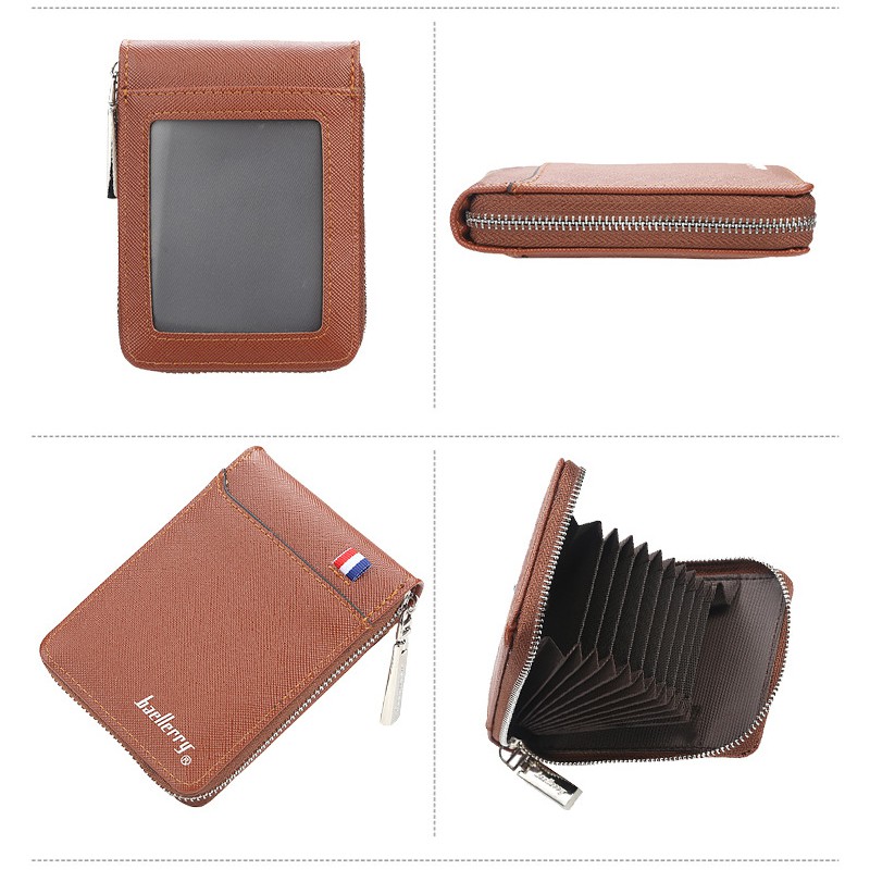 Baellerry Ví Đựng Thẻ / Tiền Nhiều Ngăn Sáng Tạo Cho Nam