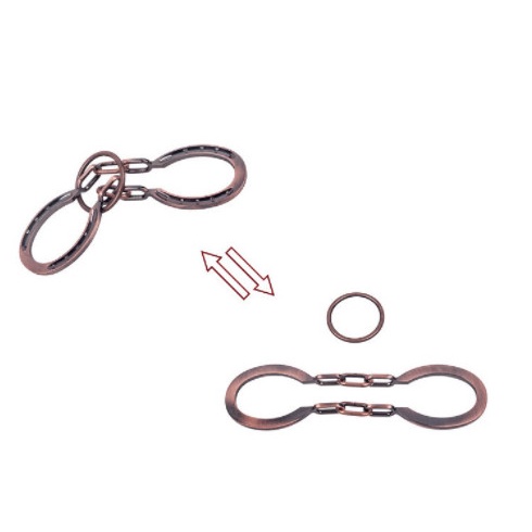 Đồ chơi trí tuệ_Thử thách trí não_Horse Shoes (C) - Hanayama Puzzle_Giáo dục_Rèn luyện_IQ Test_Giải đố_Tư Duy Thông minh