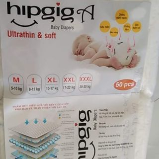 [FREESHIP] 100 Bỉm Quần Hipgig L100/XL100/XXL100/XXXL100