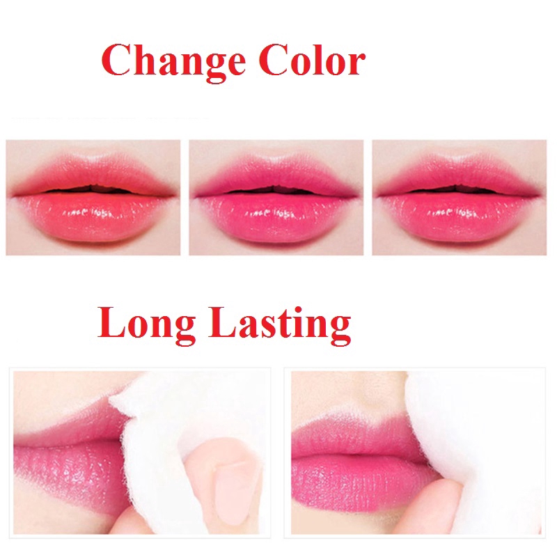 Natural Aloe Vera Moisturizing Lipstick / Temperature Color Changing Lip Stick / Long Lasting Lip Balm / Women Daily Basic Lips Makeup Cosmetic