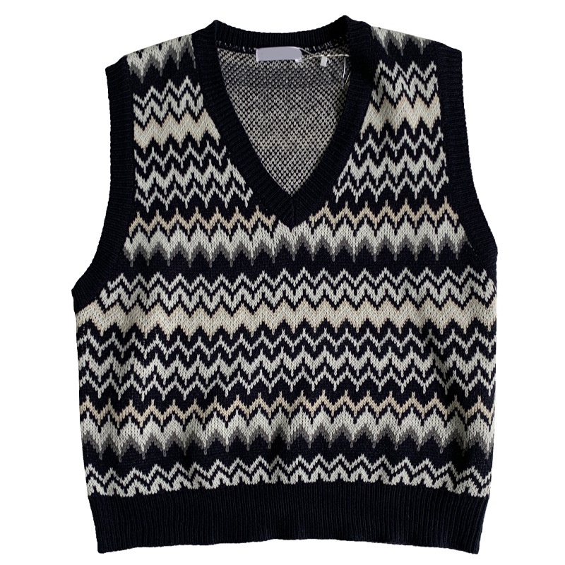 Áo Gile Len Họa Tiết Thổ Cẩm Đen Phong Cách Unisex Dành Cho Nam Và Nữ