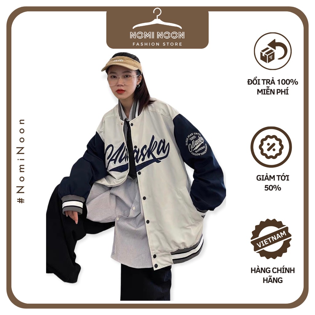 Áo Bomber Unisex Nam Nữ Chất Liệu Tricos, Bomber Zaclang In Cal Phối Màu Trắng Đen 537