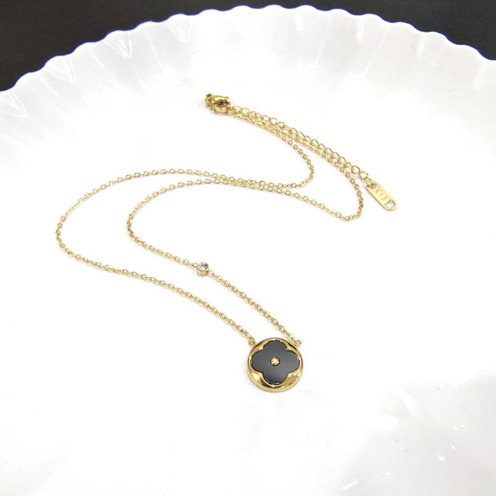 Vòng Cổ Choker Họa Tiết Cỏ Ba Lá Và Vỏ Sò Cá Tính Hợp Thời Trang Cho Nữ
