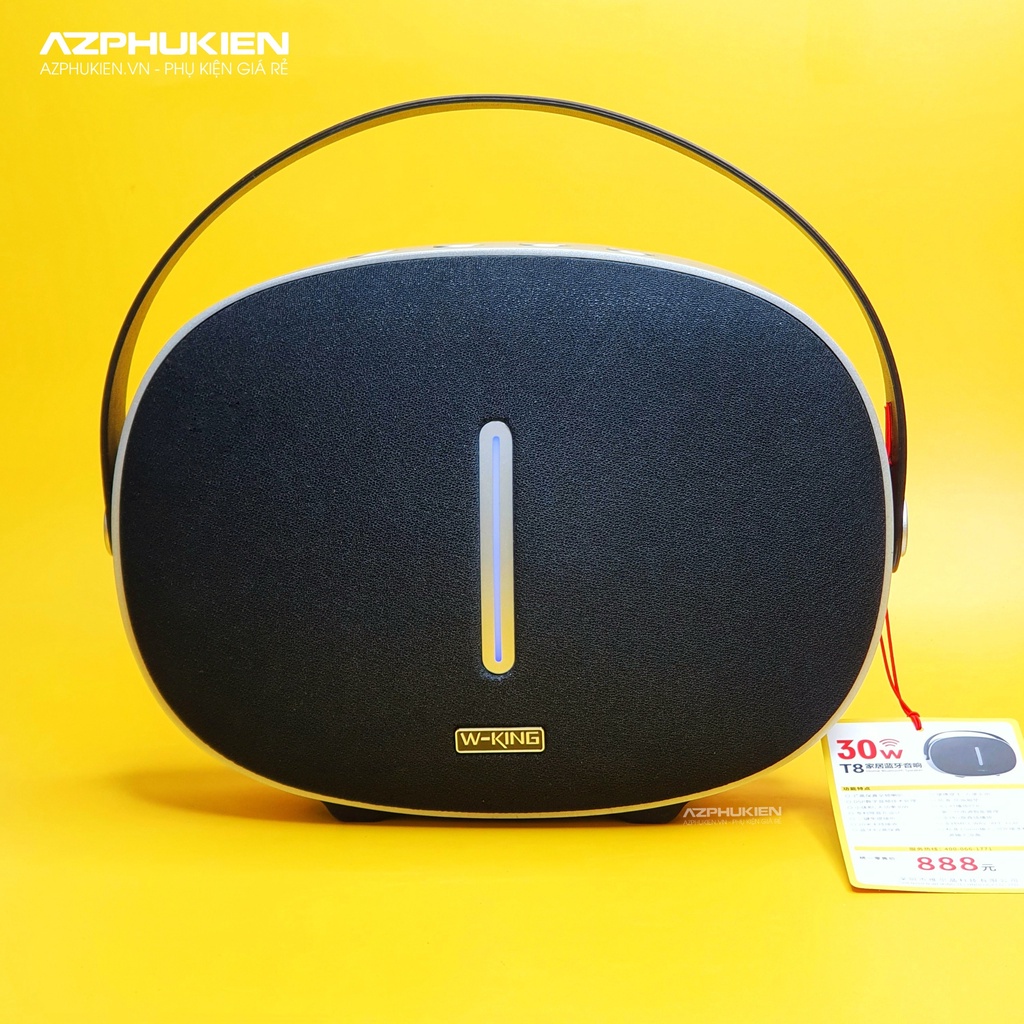 Loa blutooth xách tay W-King T8 công suất 30w X-Bass - Hàng chính hãng bảo hành 12 tháng