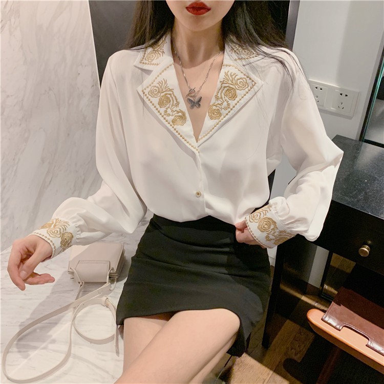 Ulzzang ( 얼짱) -ÁO SƠ MI NỮ ĐIỆU ĐÀ