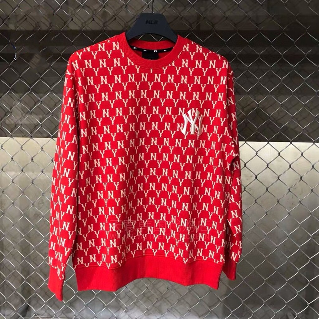 Áo sweater vải cotton thêu chữ NY phong cách Hàn Quốc thời trang xuân hè 2021 năng động cho nam và nữ