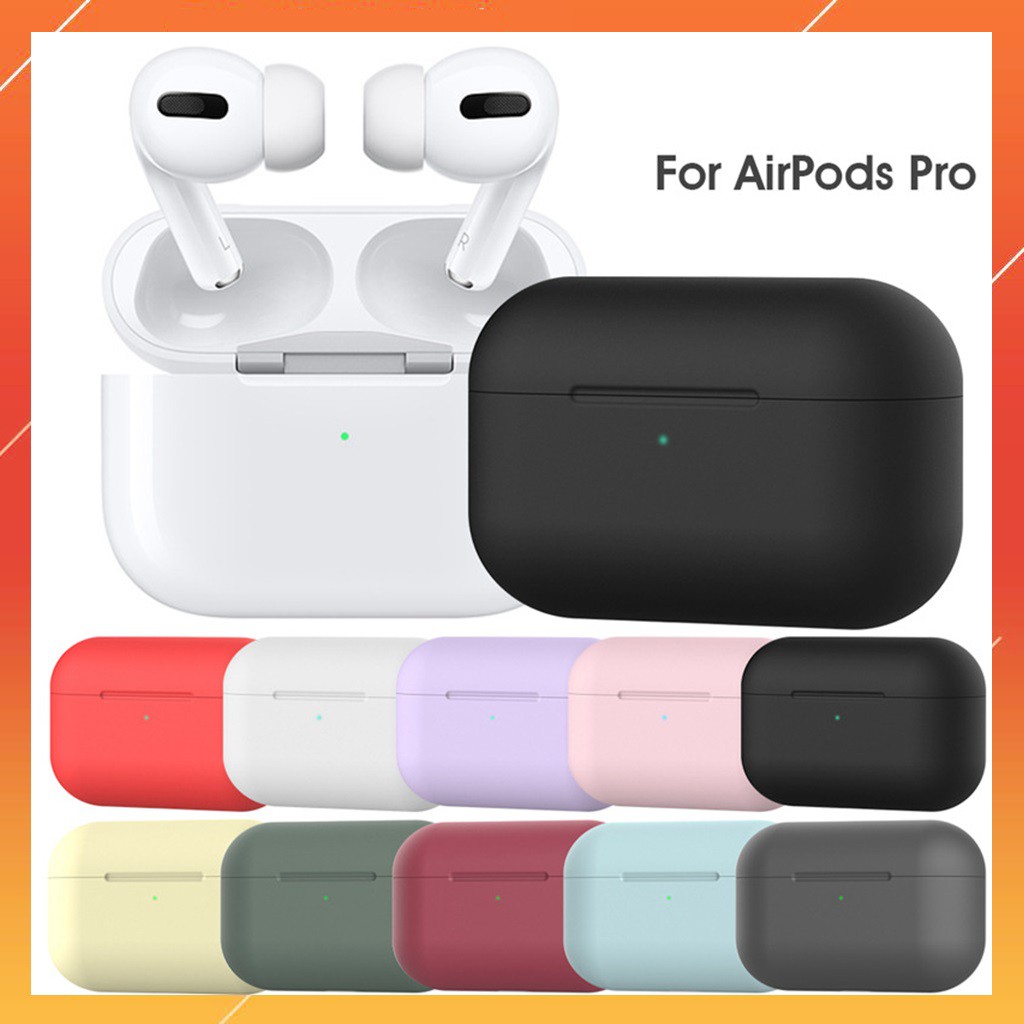 Vỏ ốp case Airpods Pro chất liệu silicon dẻo chống va đập trầy xước, nhiều mẫu case airpords hiện đại