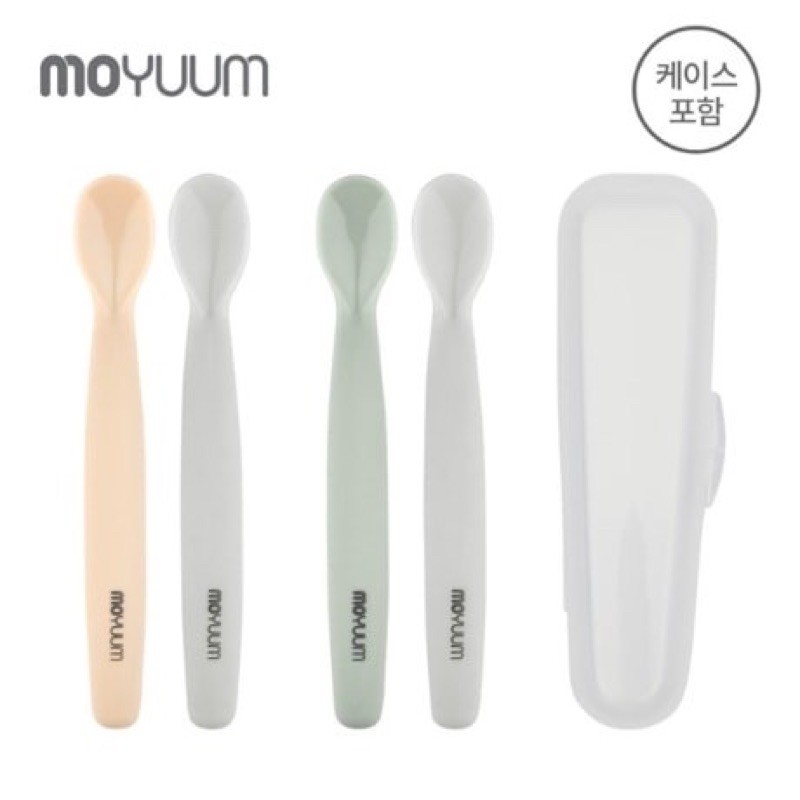 Thìa Moyuum silicon chính hãng Hàn Quốc cho bé