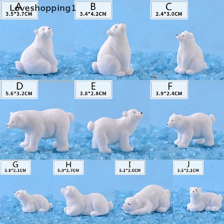 Mô hình gấu bắc cực mini dành cho trang trí tiểu cảnh