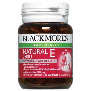 Blackmores Natural Vitamin E 250IU 50 viên