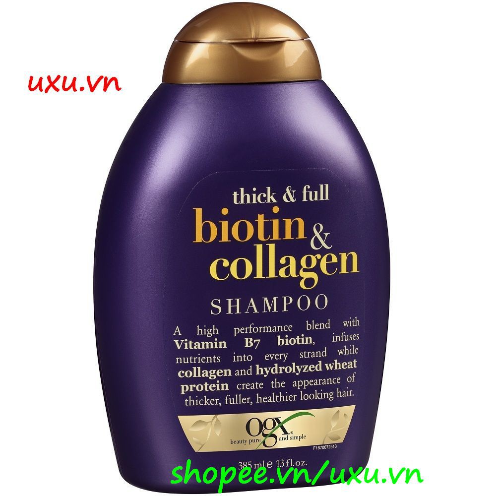 Dầu Gội Đầu 385Ml Biotin & Collagen Ogx, Với uxu.vn Tất Cả Là Chính Hãng.