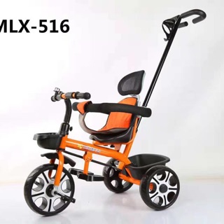 Xe đạp trẻ em,xe 3 bánh có cần đẩy tặng kèm giỏ xe,phụ kiện,nhựa an toàn với sức khỏe,bố mẹ đẩy bé Mã615