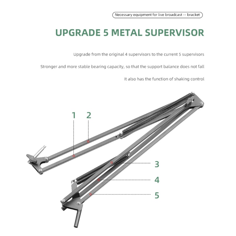 Giá Đỡ Mic Kẹp Điện Thoại Có Thể Xoay 180 Độ Tiện Lợi