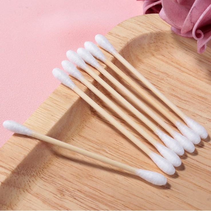 Tăm bông gói U100 que gỗ 100% Cotton cao cấp người lớn