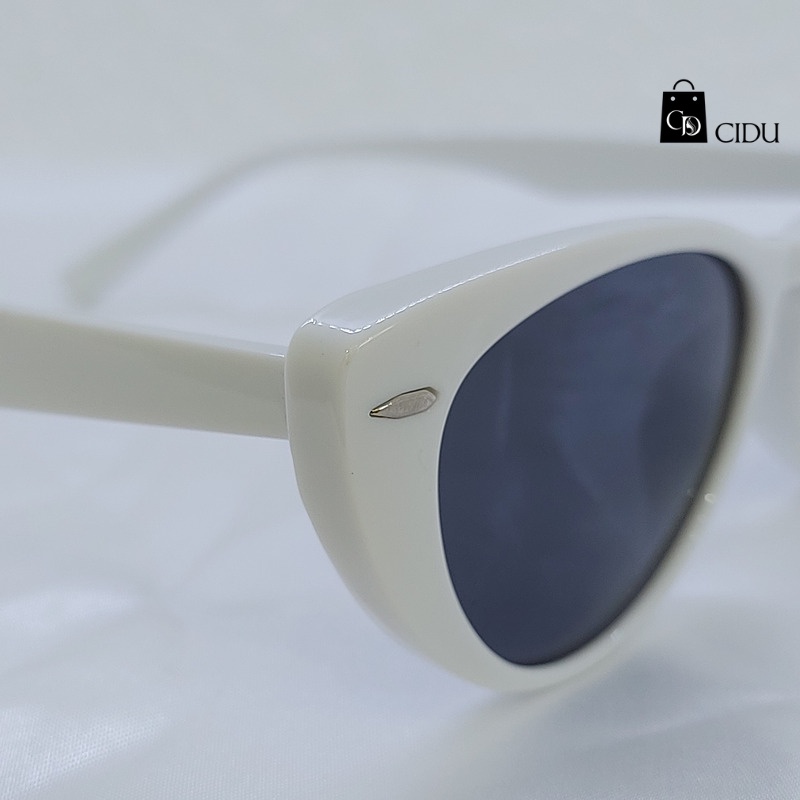 Kính Râm Bầu Dục Gọng Trắng CIDU Mk21