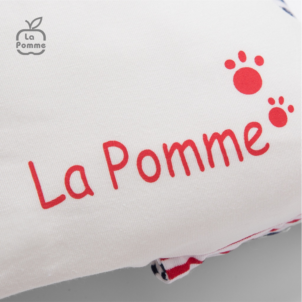 Gối chữ U đa năng La Pomme Baby Bear - Kẻ xanh/Kẻ tím than/Kẻ đỏ