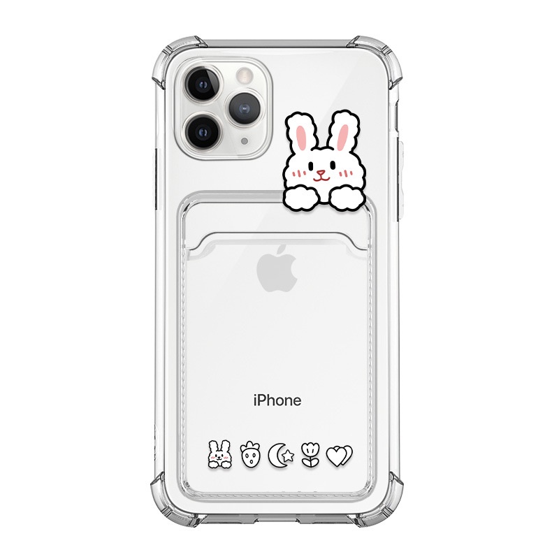 Ốp Điện Thoại Mềm Có Ngăn Đựng Thẻ Cho Iphone 12 / 12 Pro / 12 Pro Max / 11 / 11 Pro Max / Xs Max / Xr / 8 Plus /7/6/6s | BigBuy360 - bigbuy360.vn