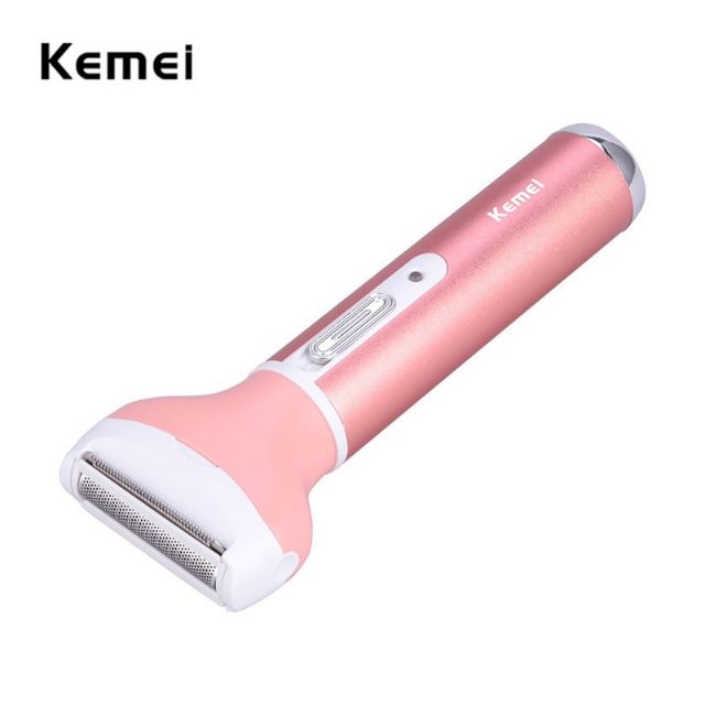 Máy Cạo Lông Cơ Thể Đa Năng 4 ịn 1 Kemei KM 6637, Tông Đơ Kemei 6637 Wax Lông Cao Cấp Cho Nữ