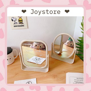 🌸 CÓ SẴN 🌸 Gương soi trang điểm để bàn lúa mạch xoay kiểu HQ VP012