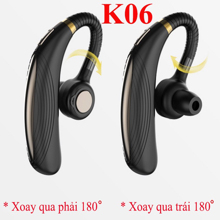 Tai Phone Bluetooth móc tai K06 - Hàng Nhập Khẩu