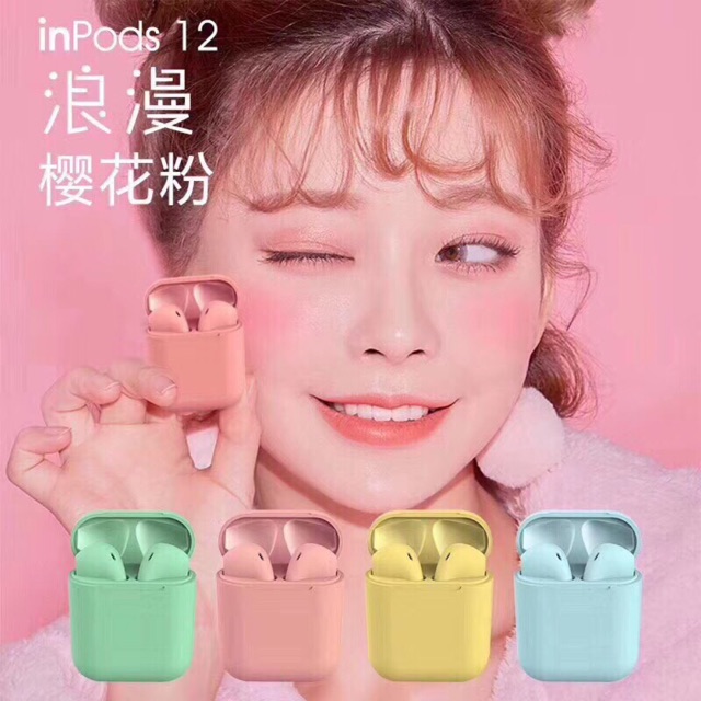 [Mã ELFLASH5 giảm 20K đơn 50K] Tai nghe bluetooth inPods 12 cảm biến vây tay