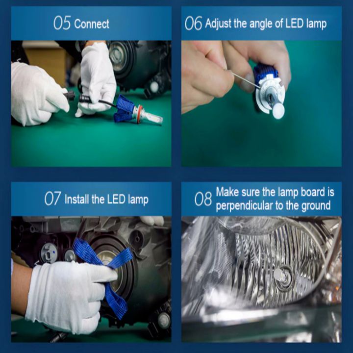 Bóng đèn pha Led siêu sáng 6000K Philips H8/H11/H16