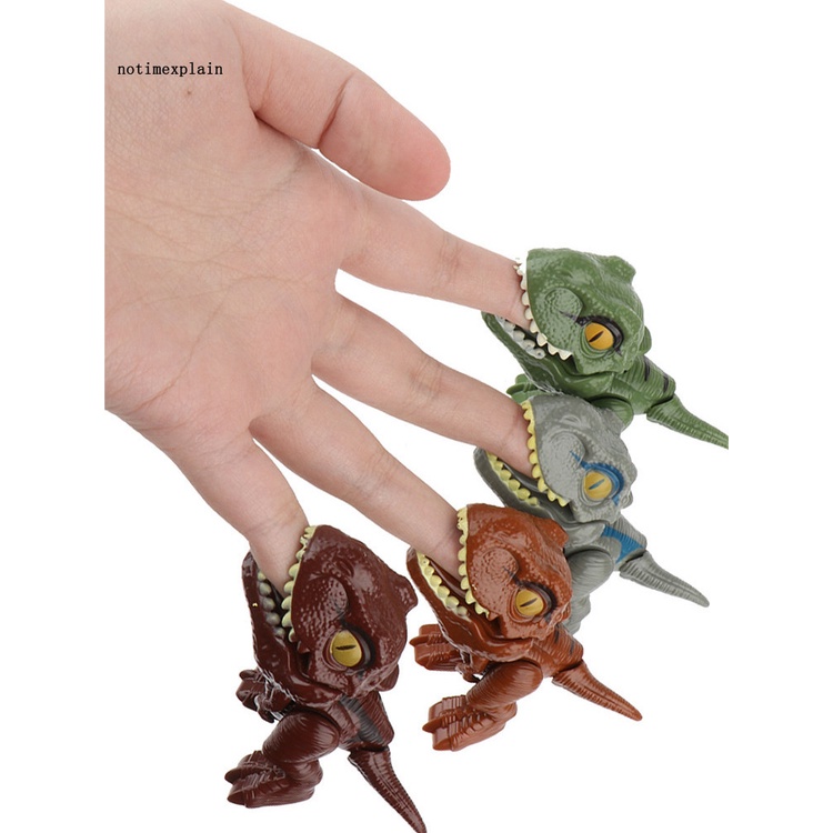 Đồ chơi mô hình khủng long cắn ngón tay các chi có thể cử động được dành cho trẻ em