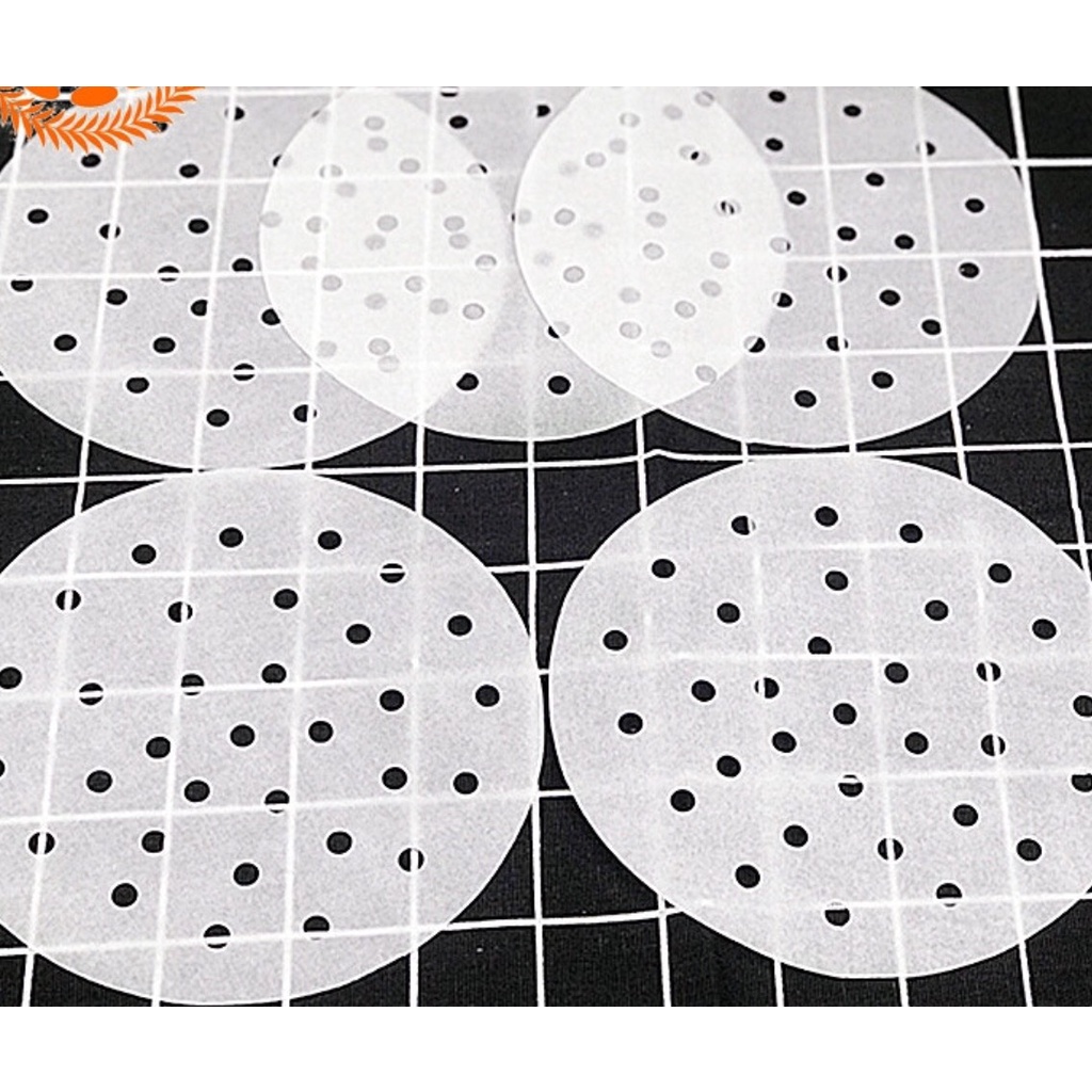 Giấy nến thấm dầu dùng cho nồi chiên không dầu hoặc xửng hấp tiện lợi, không phải cọ rửa nồi, túi 100 tờ