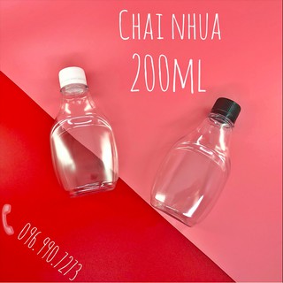 Combo 10 Chai nhựa 200ml [dày đẹp] [phong cách] [nổi bật] vỏ chai nhựa đựng ớt, chai nhựa mật ong