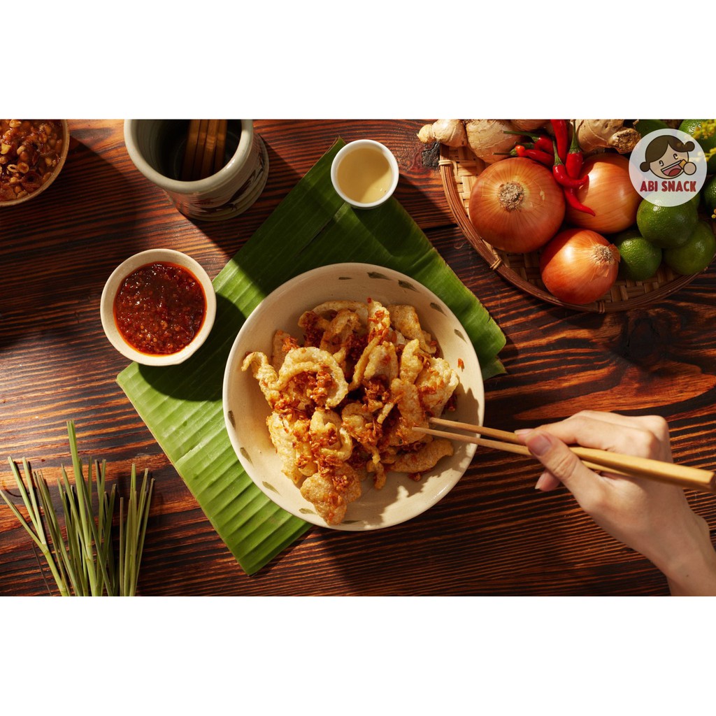 DA HEO LẮC SỐT SA TẾ BƠ ABI SNACK GIÒN TAN ĐẬM ĐÀ