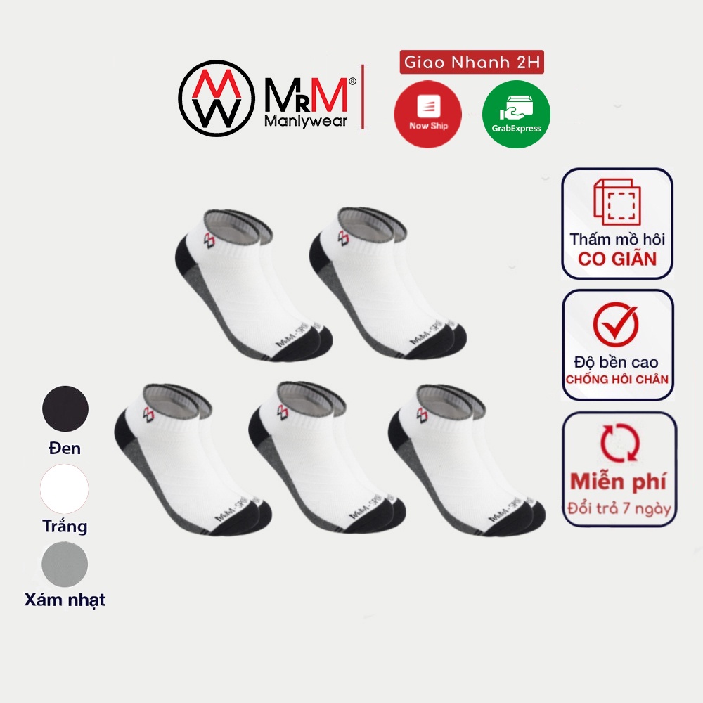 Tất thể thao chuyên chạy bộ, đá bóng MRM Manlywear chống trơn trượt phồng rộp chân, thấm hút mồ hôi-CB5CNCM