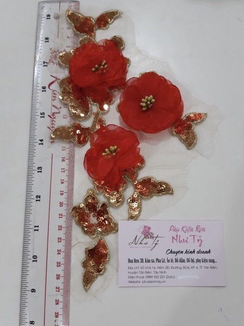 Ren đắp kim sa 4 màu đẹp xinh