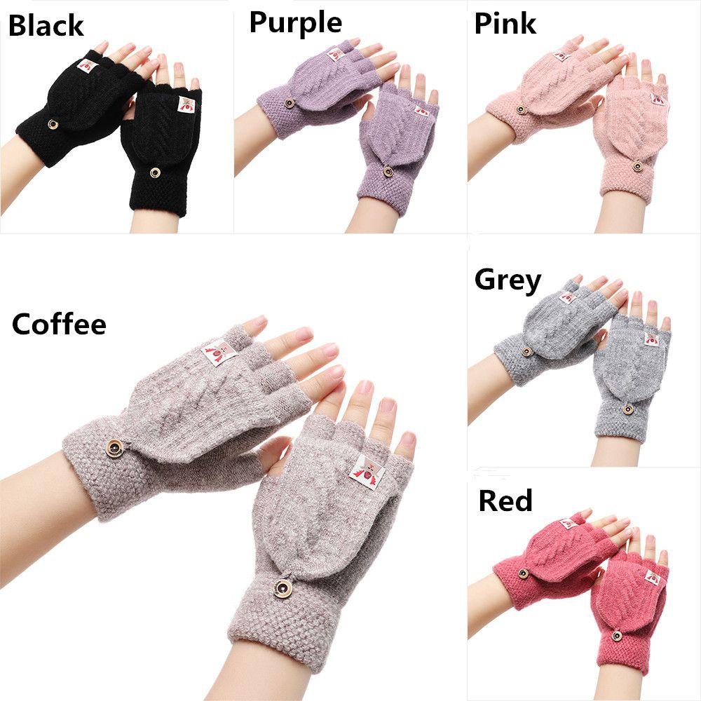 Găng Tay Dệt Kim Mềm Mại Co Giãn Giữ Ấm Ngón Tay Dùng Làm Quà Tặng Giá