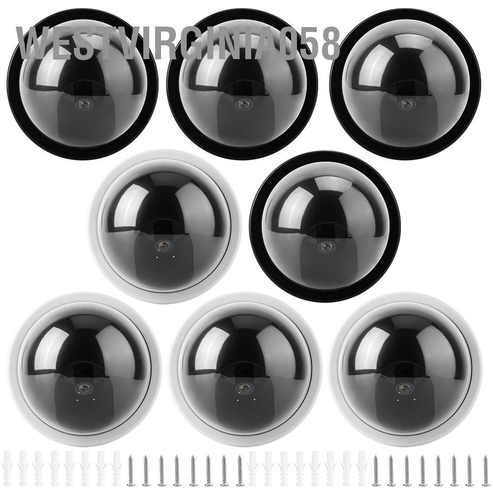 Có thể bán buôn 4 cái Camera mô phỏng mái vòm Camera quan sát giả An ninh giả với ánh sáng đèn Led nhấp nháy Westvirginia058 Hàng giao ngay