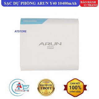 Sạc Dự Phòng Arun Y40 10400mAh Chính Hãng