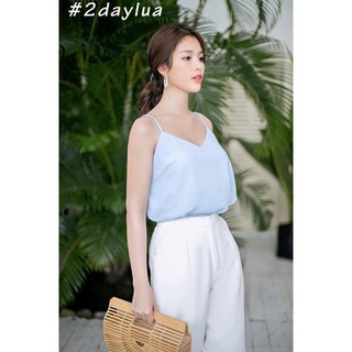 Áo lụa 2 dây tôn da tôn dáng