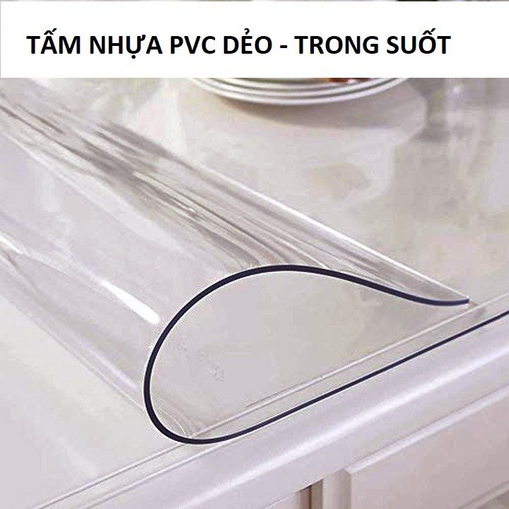 (GIẢM GIÁ)) Tấm nhựa PVC trong suốt - dẻo dai, chống thấm nước (dày 0.3mm) tiêu chuẩn chất lượng