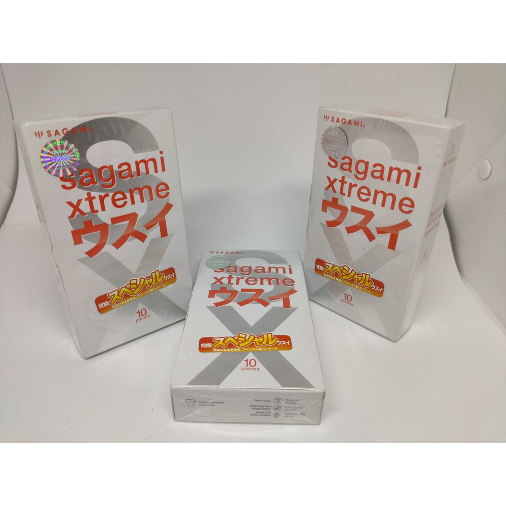 Bao cao su sagami Xtreme superthin ( hộp 10 chiếc)